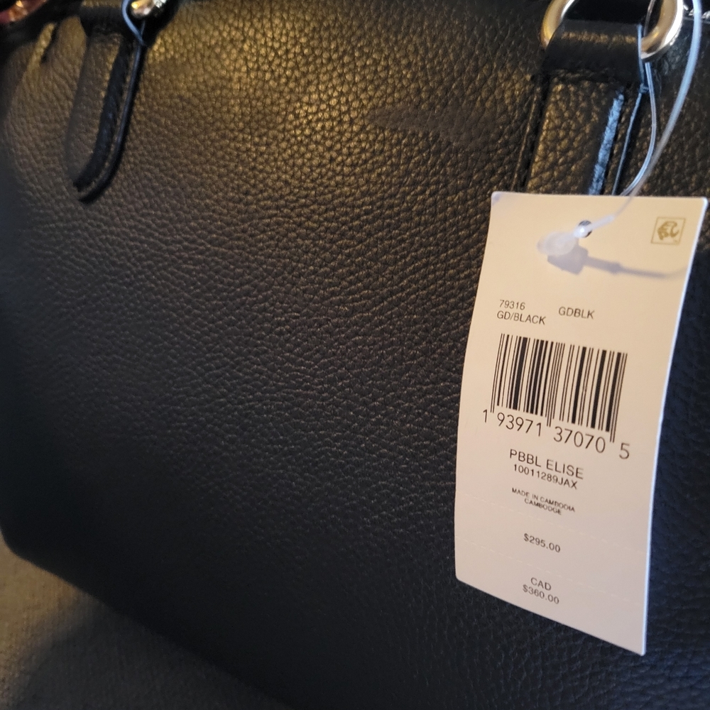 NWT Coach Elise Satchel Women's Crossbody Bag - Black - Picture 8 of 8